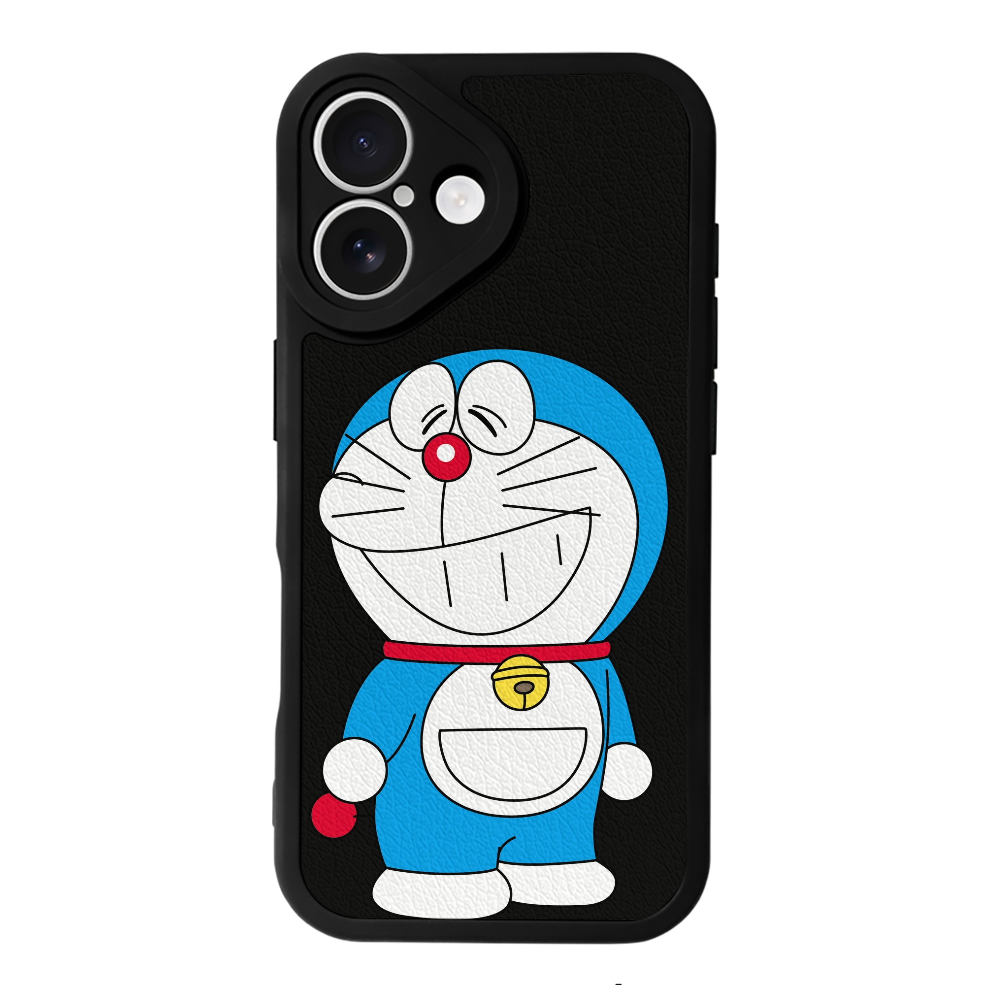 （画像用） ドラえもん Doraemon 【iPhone 16シリーズ対応】シリコンスマホケース（レザー調） 材質：シリコン